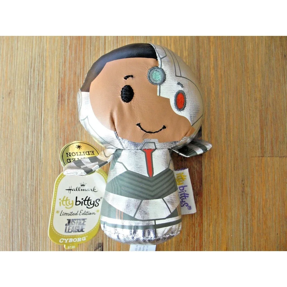CYBORG &‎ SUPERMAN Justice League Limited Edition Itty Bittys Plush NWT